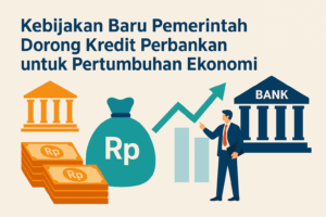 Ilustrasi kebijakan kredit perbankan Rp200 triliun di Indonesia