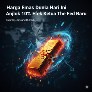 Pergerakan harga emas dunia hari ini anjlok akibat sentimen Ketua The Fed Kevin Warsh