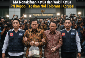 Mahkamah Agung menonaktifkan Ketua dan Wakil Ketua PN Depok terkait dugaan suap