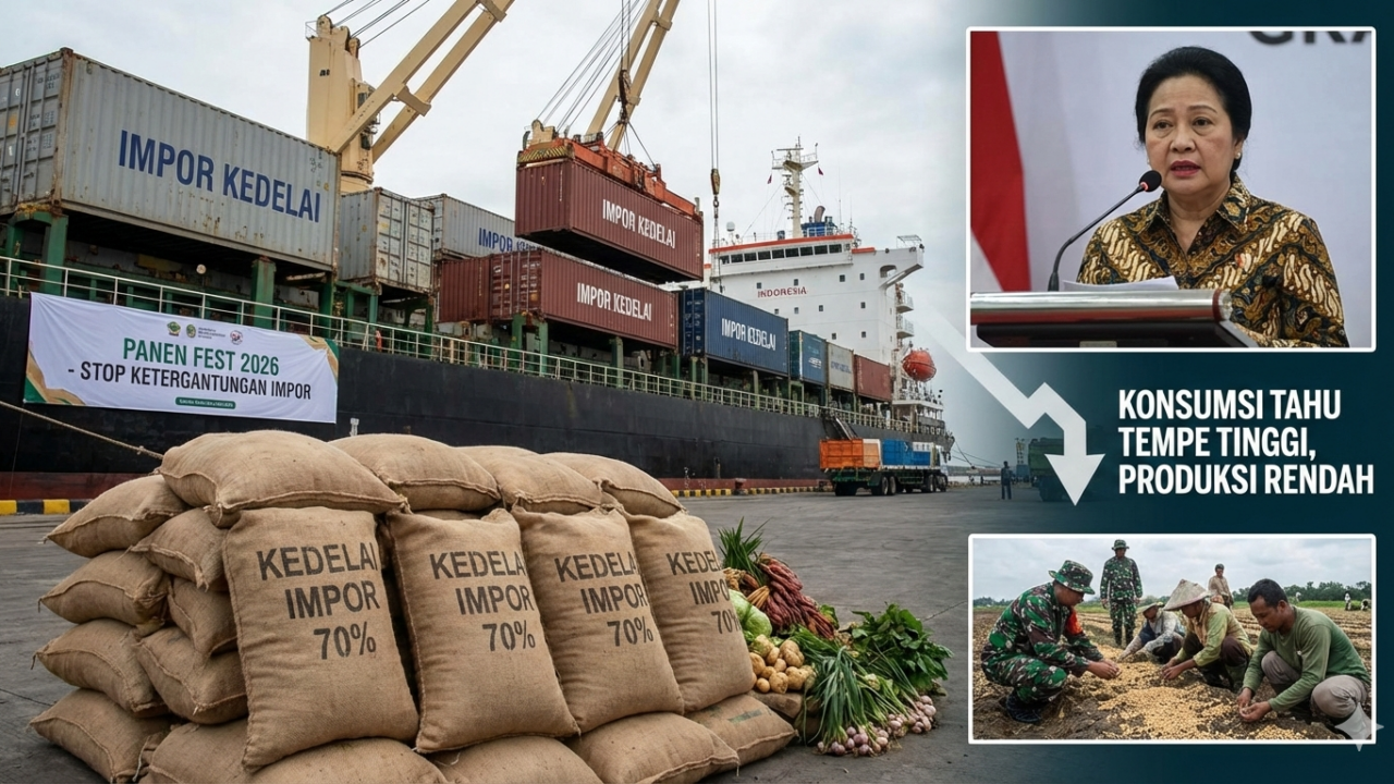 Impor kedelai Indonesia mencapai 70 persen meski masyarakat konsumsi tahu dan tempe setiap hari