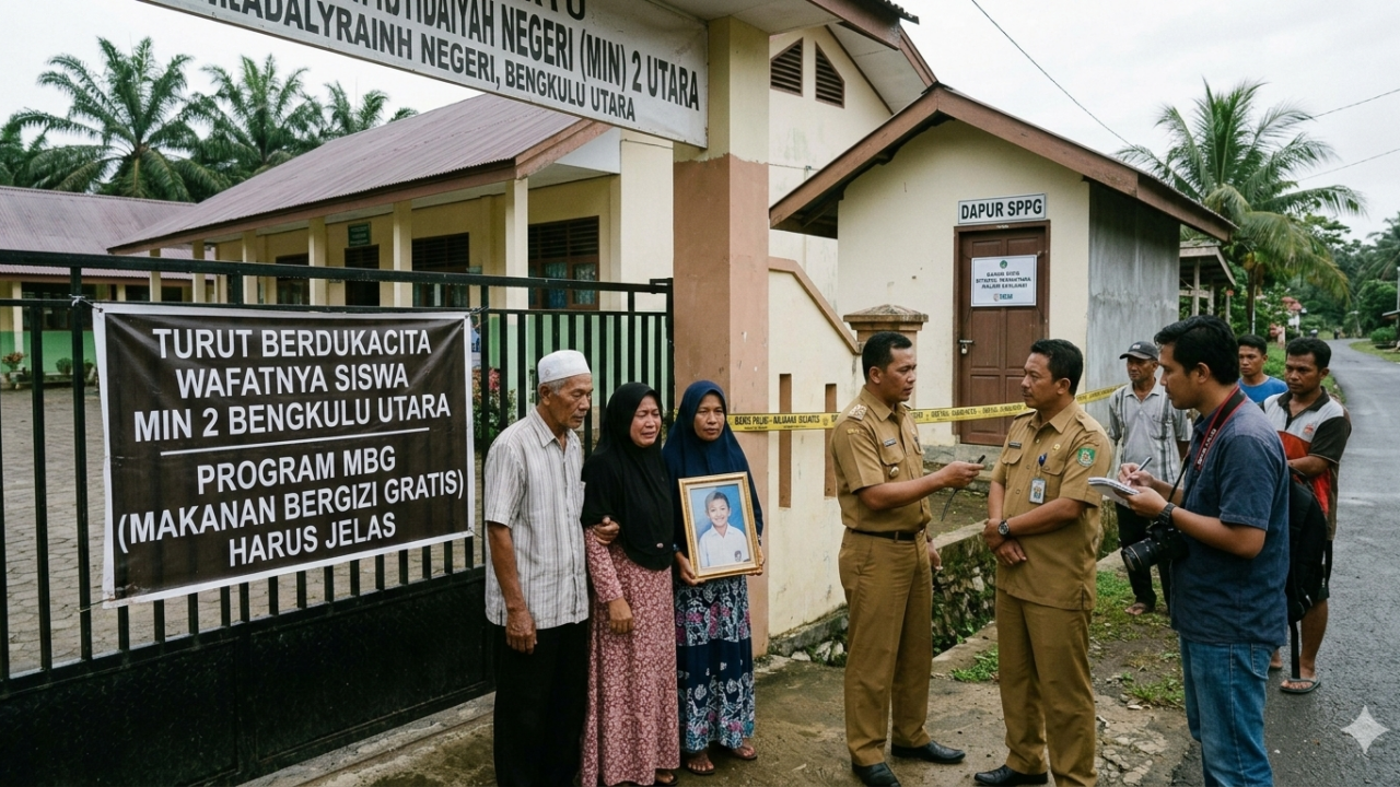 siswa MIN 2 Bengkulu Utara meninggal dan program MBG menjadi sorotan publik