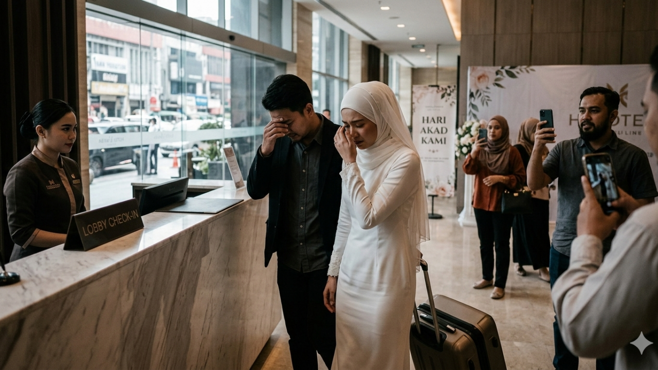 calon pengantin check-in hotel sepekan sebelum akad viral di media sosial