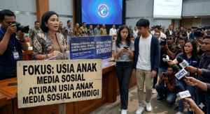 aturan usia anak media sosial yang diperketat oleh Komdigi