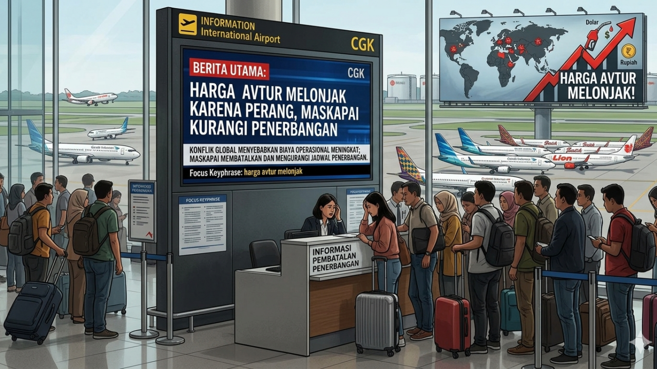 harga avtur melonjak akibat konflik global memengaruhi maskapai