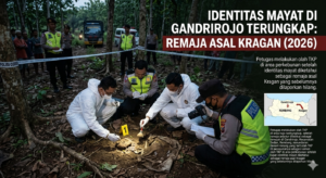 Identitas mayat di Gandrirojo terungkap setelah polisi melakukan olah TKP di area perkebunan