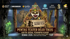 Poster pentas teater Rojo Tikus Teater Lingkar dan Sujiwo Tejo