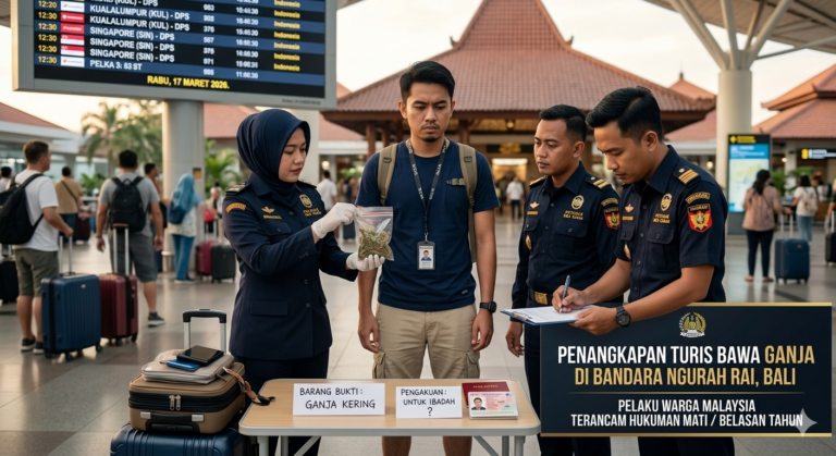 Penangkapan turis bawa ganja ke Bali di Bandara Ngurah Rai