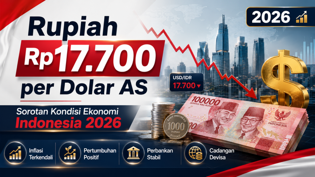 Rupiah Rp17.700 per dolar AS dan kondisi ekonomi Indonesia 2026