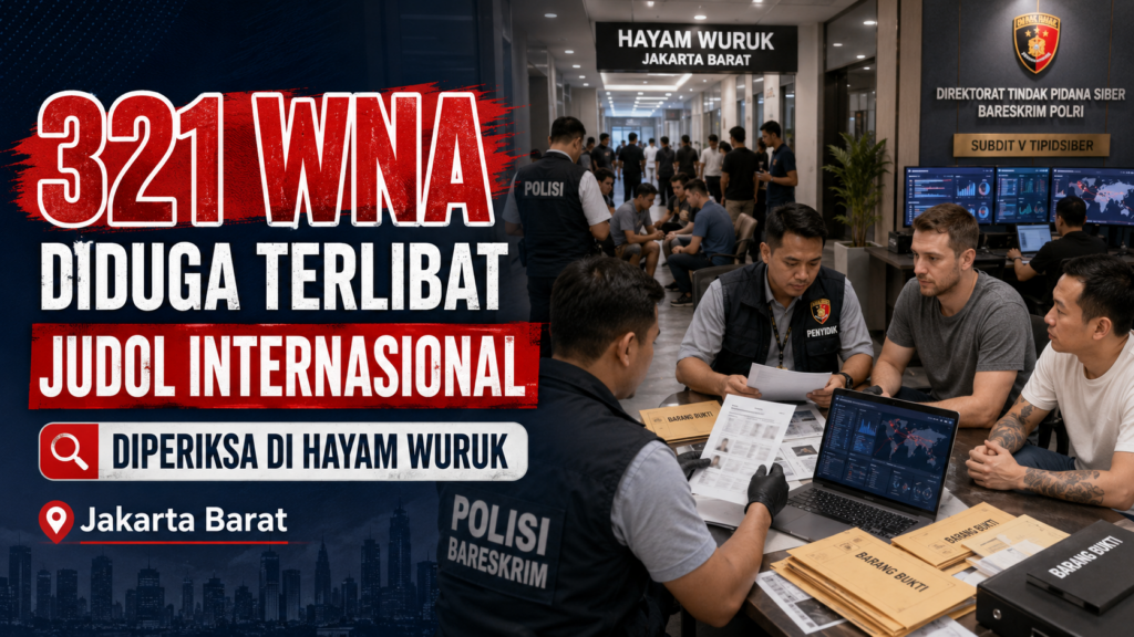 321 WNA judol internasional diperiksa aparat di Hayam Wuruk Jakarta Barat