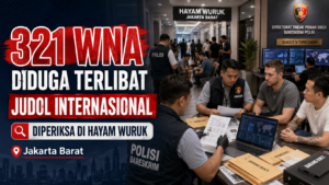 321 WNA judol internasional diperiksa aparat di Hayam Wuruk Jakarta Barat