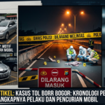 Kasus Tol BORR Bogor terkait penemuan korban wanita dan pencurian mobil