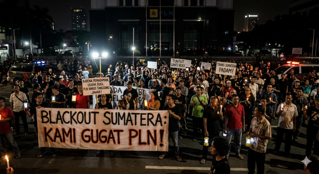 Blackout Sumatera memicu gugatan warga ke PLN akibat pemadaman listrik massal