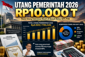 Utang Pemerintah 2026 hampir Rp10.000 triliun dan rasio utang Indonesia
