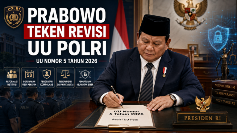 Presiden Prabowo teken revisi UU Polri menjadi UU Nomor 5 Tahun 2026