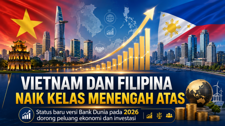 Vietnam dan Filipina naik kelas menjadi negara menengah atas versi Bank Dunia pada 2026