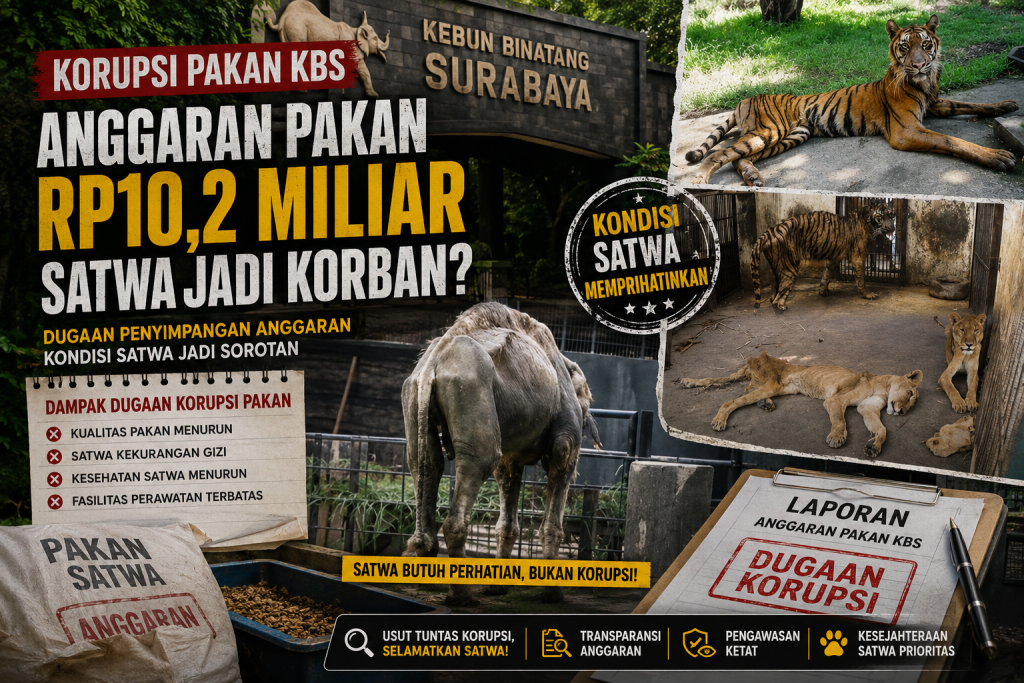 Kasus korupsi pakan KBS dan kondisi satwa Kebun Binatang Surabaya
