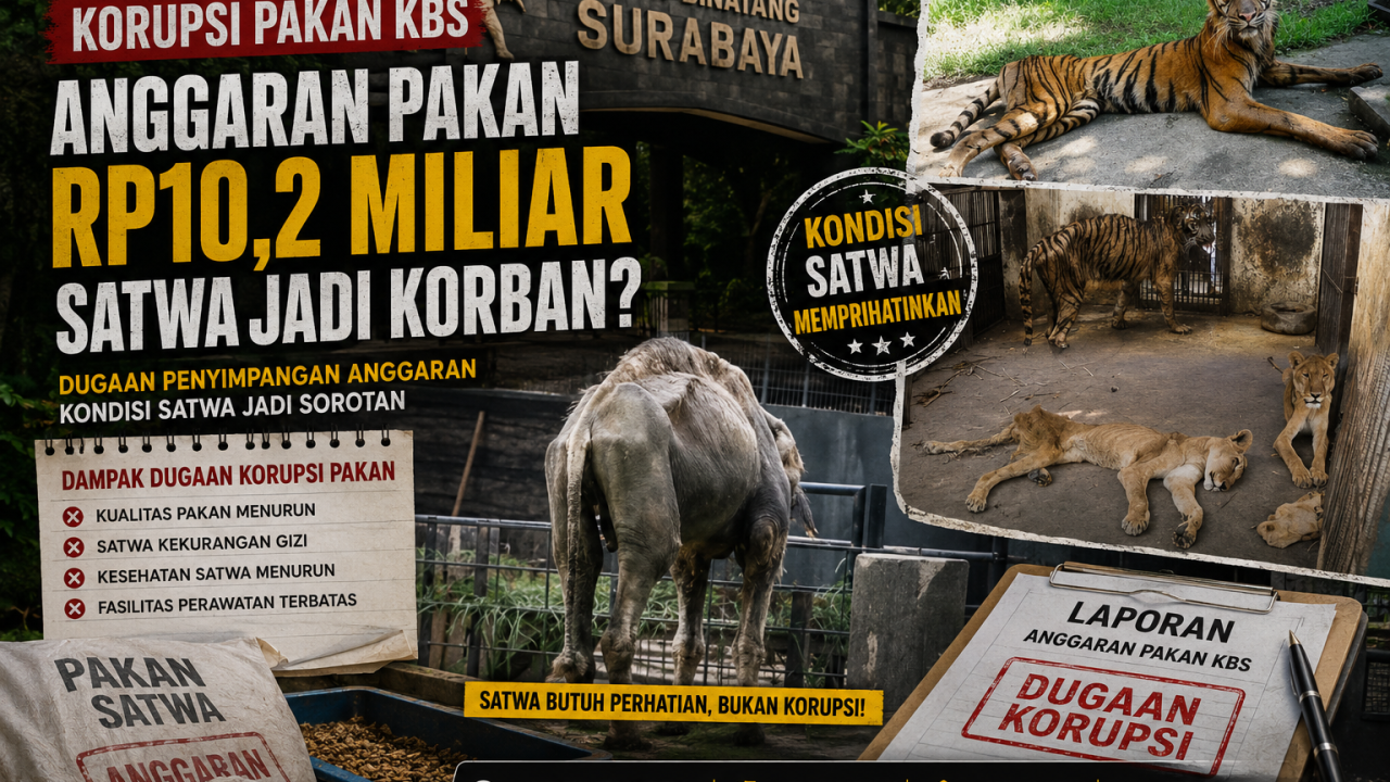 Kasus korupsi pakan KBS dan kondisi satwa Kebun Binatang Surabaya