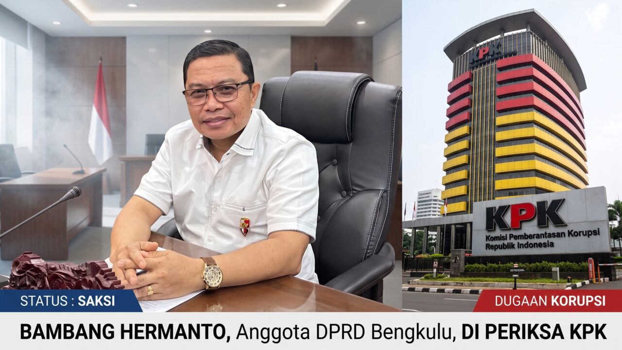 Bambang Hermanto anggota DPRD Bengkulu diperiksa KPK di Jakarta